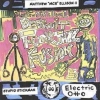 "DETROIT FUNK-JAZZ FUSION ALBUM COVER." MIXED MEDIA. 2004 MATTHEW MCR ELLISON II. "THIS IMAGE SHOWS "MCR" (STUPID STICKMAN) & "ELECTRIC OTTO" TRANSFORMING BACK AND FORTH."